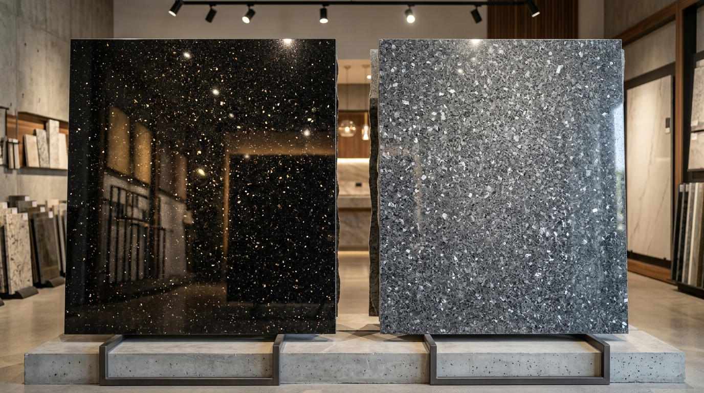 Black Galaxy & Steel Grey Granite Hayathnagar