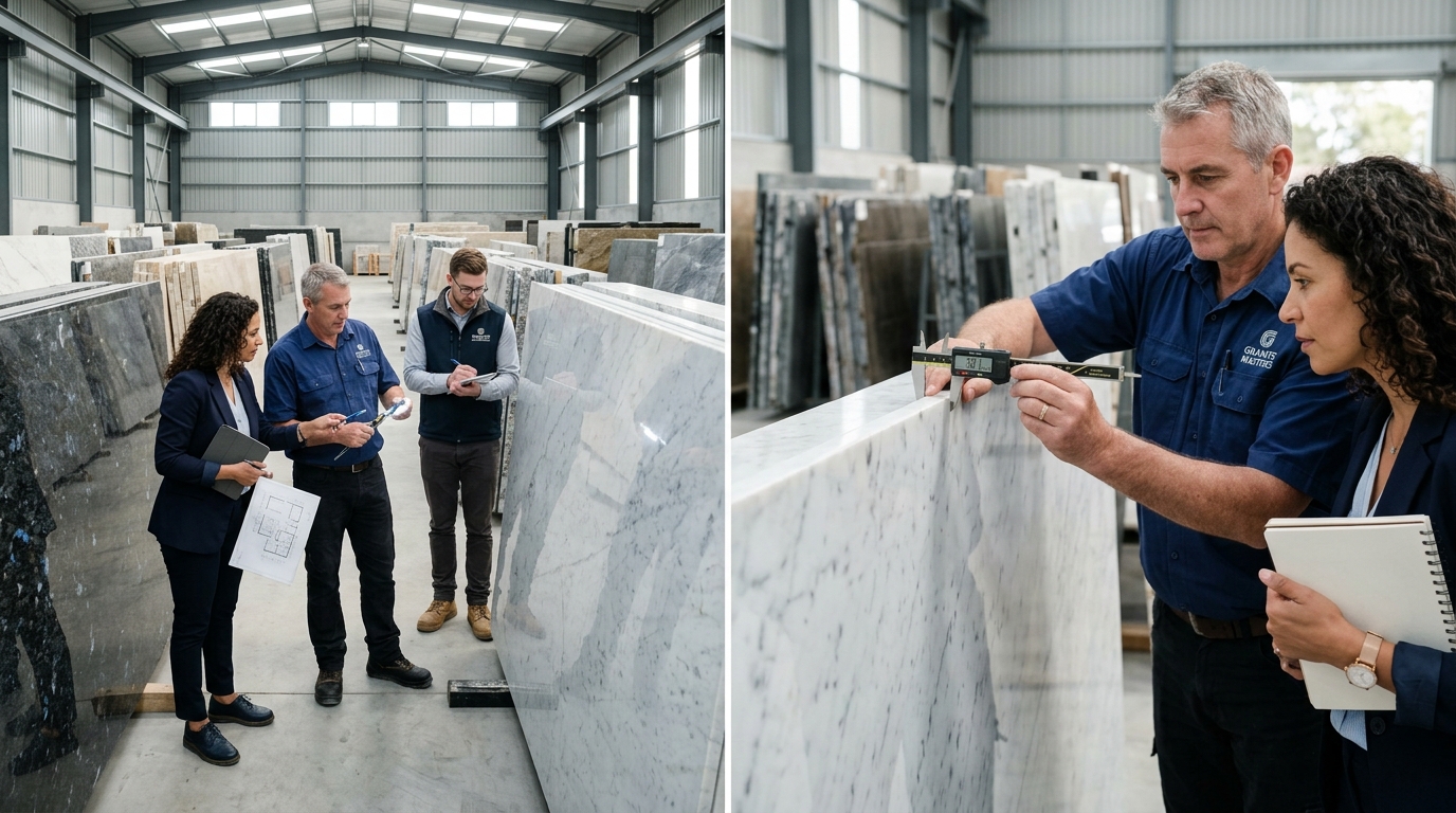 How to Inspect Slabs at Granite Stockyard Hayathnagar