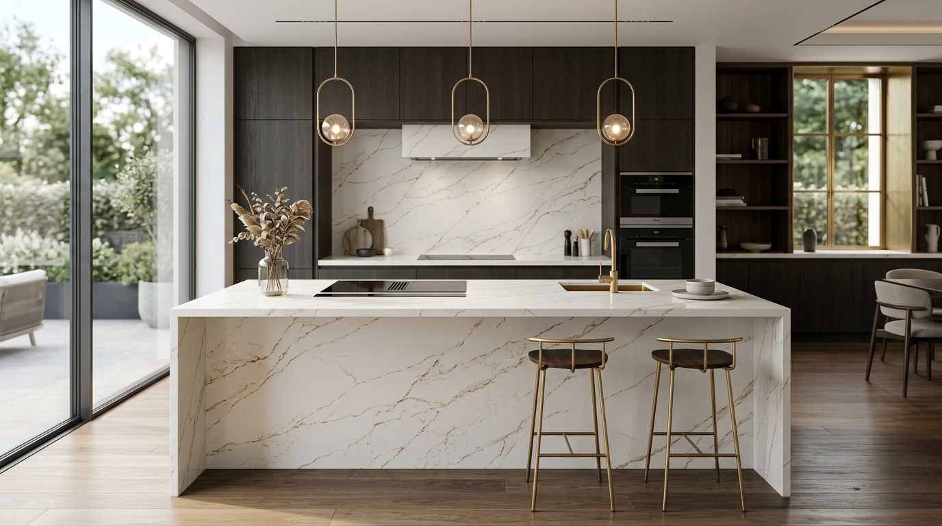Calacatta Quartz Countertops Hayathnagar